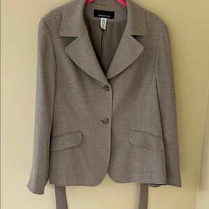 Doncaster Taupe Houndstooth Women's Blazer
